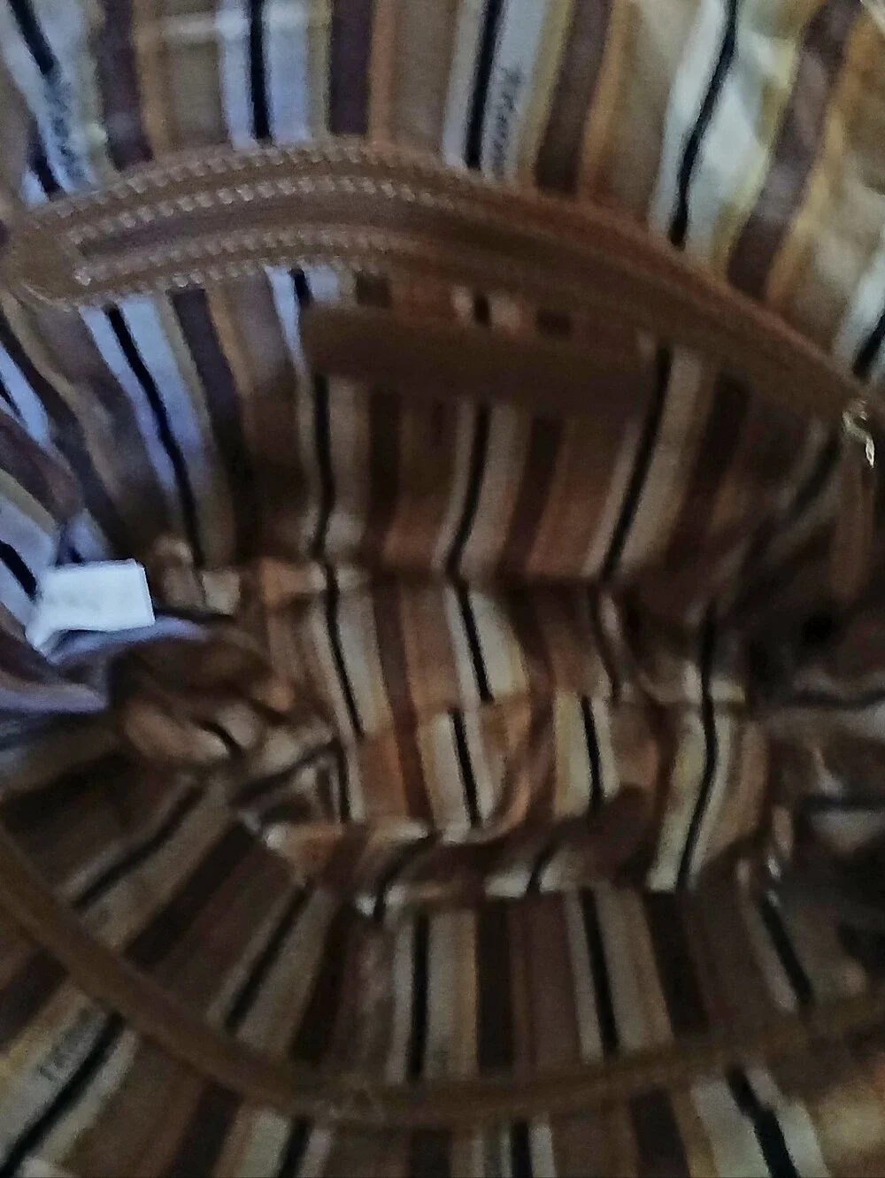 Tignanello Cognac Leather Tassel Satchel